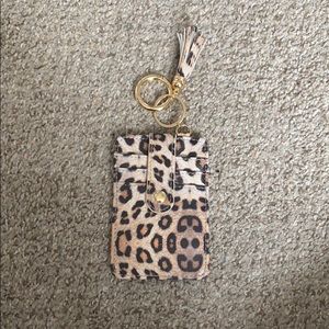 Cheetah Card holder keychain